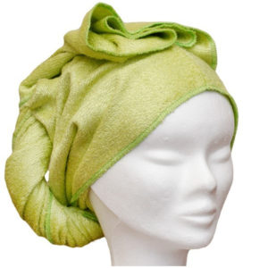 Les tendances d’Emma – Serviette à cheveux – Verte