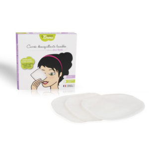 Les tendances d’Emma – 10 lingettes démaquillantes – Coton bio biface