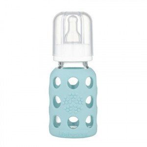 Lifefactory – Biberon en verre incassable 120 ml – Menthe