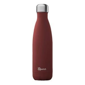 Qwetch bouteille isotherme 500 ml – Rouge granite