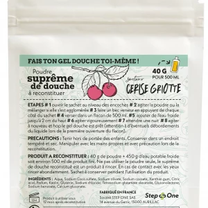 Gel douche en poudre à faire soi même 500 ml –  (Plusieurs senteurs)