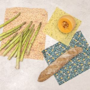 Eco-Tsapi – Emballage réutilisable en cire d’abeille – RECTANGLE