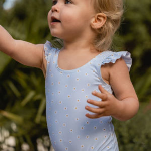 Little Dutch – Maillot de bain 1 pce anti-UV  – Daisies Blue