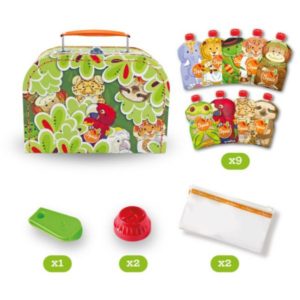 Squiz – Valise de gourdes réutilisables pour bébé et enfants