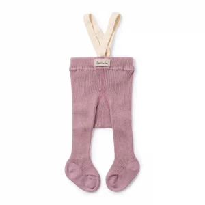 Boudioubou – Collants à bretelles en coton bio – Berry