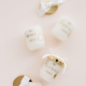 Deux Soeurs – Bougie taille M – Couronne de Noël