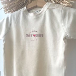 Nuage Chantilly – T-shirt future grande soeur 12 – 18 mois