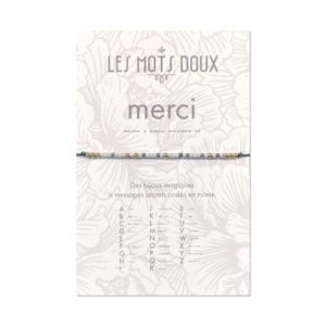 Les Mots Doux – Bracelet Code Morse – Merci
