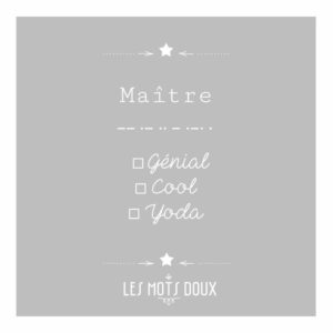 Les Mots Doux – Bracelet MAITRE écrit en morse