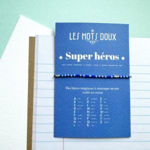 Les Mots Doux – Bracelet Code Morse – Super Héros