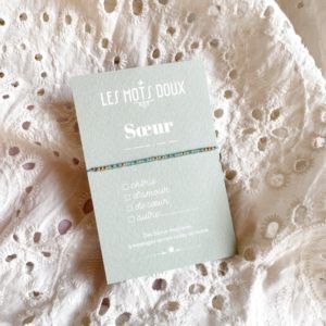 Les Mots Doux – Bracelet Code Morse – Soeur