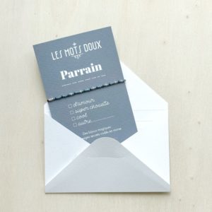 Les Mots Doux – Bracelet Code Morse – Parrain