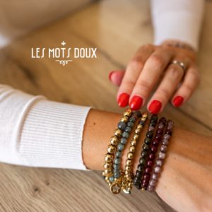 Les Mots Doux – Bracelet “Make a wish” – Plaqué or , argenté