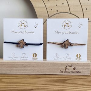 Les Petites Hirondelles – Bracelet en bois – Taille M adulte