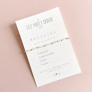 Les Mots Doux – Bracelet Code Morse – Marraine
