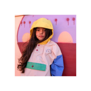 Poule Party – Poncho de pluie capuche Jaune – 3/6 ans