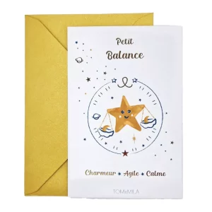 Tom & Mila – Carte de vœux – Signe astrologique