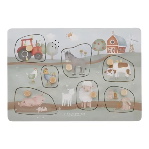 Little Dutch – Puzzle sonore en bois – Little Farm