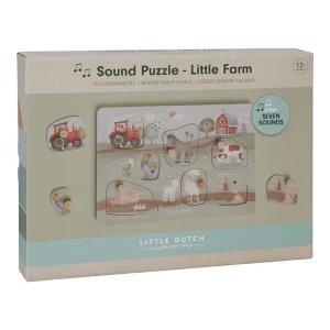 Little Dutch – Puzzle sonore en bois – Little Farm