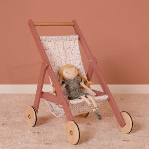 Little Dutch – Poussette en bois pour poupée – Flowers & Butterflies