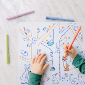 Super Petit – Set de table à colorier réversible – Les chiffres