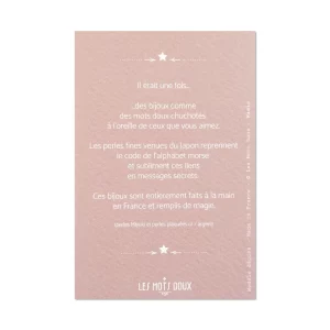 Les Mots Doux – Bracelet Code Morse – Veux-tu être ma Marraine ?