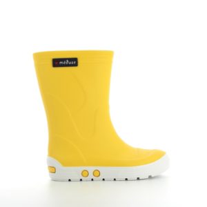 Meduse – Bottes de pluie enfants – Jaune et blanc