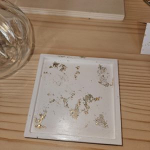 Lutry Nature – Sous verre / Vide-poche carré – Doré