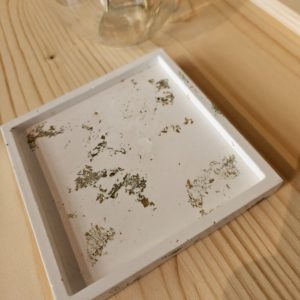 Lutry Nature – Sous verre / Vide-poche carré – Doré