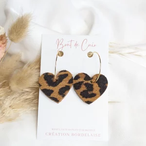 Brut de Cuir – Boucles d’oreilles – Grande Suzzi – Léopard