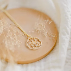 Pleine Lune – Collier Amulette  »Graine de vie »