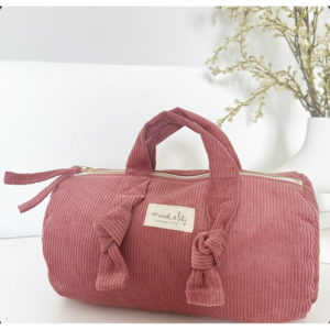 Marcel & Lily – Trousse de toilette polochon – Vieux rose
