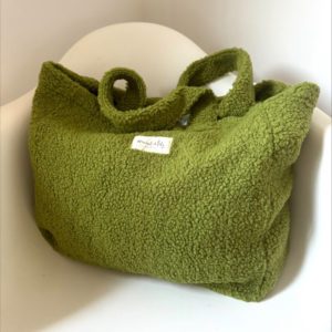 Marcel et Lily – Sac cabas moumoute – Vert
