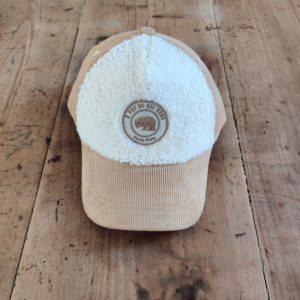 Poule Party – Casquette Velours Côtelé Enfants/Adultes – Marron et Beige (Copie)