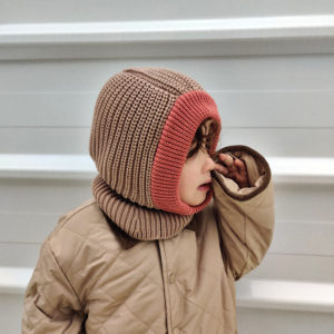 Poule Party – Cagoule Enfant Marron et Terracotta