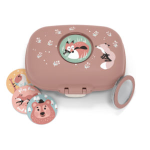 Monbento – Boîte à goûter pour enfant cannelle fox