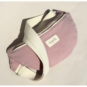 Marcel et Lily – Sac Banane en coton – Rose poudré