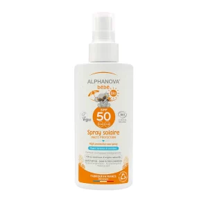 Alphanova – Crème solaire bébé SPF50 bio spray