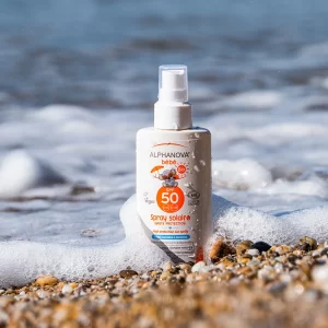 Alphanova – Crème solaire bébé SPF50 bio spray