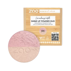 Zao Make-up – Shine-up powder RECHARGE – Rose&or n°311