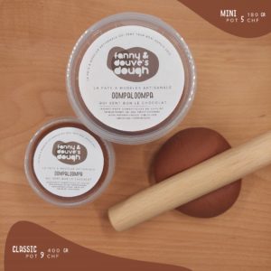 Fanny’n Douve’s Dought – Pâte à modeler artisanale – Ompaloompa, senteur chocolat